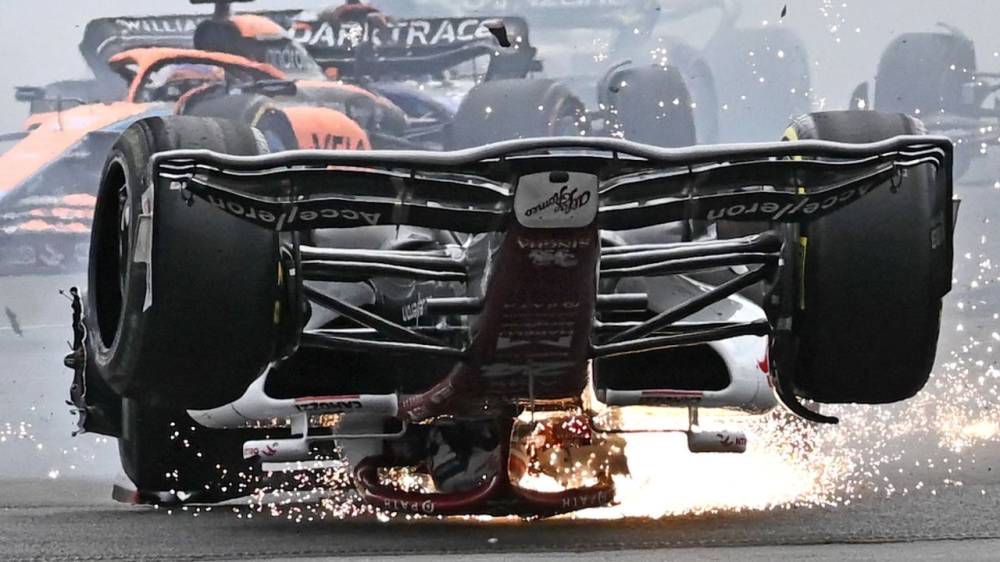 Zhou Guanyu: Formula One driver says halo device 'saved me' during high-speed crash 11 | ASL