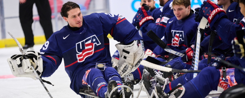 Griffin LaMarre Fully Embraced Starting in Net at the International Para Hockey Cup 1 | ASL