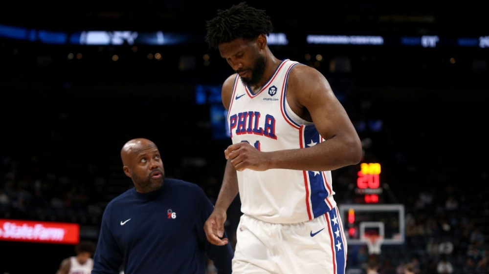 76ers' Joel Embiid out vs. Nets, Clippers with swelling in knee 1 | ASL