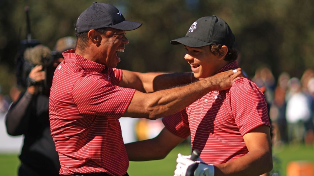 Charlie Woods, Tiger Woods' son, gets hole-in-one at PNC Championship 1 | ASL