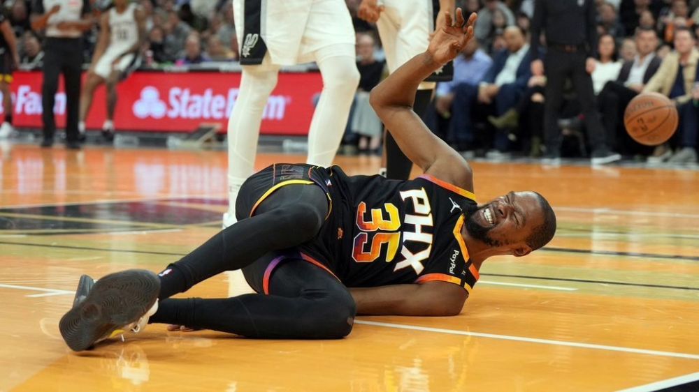 Suns lose Kevin Durant to ankle sprain vs. Spurs 1 | ASL