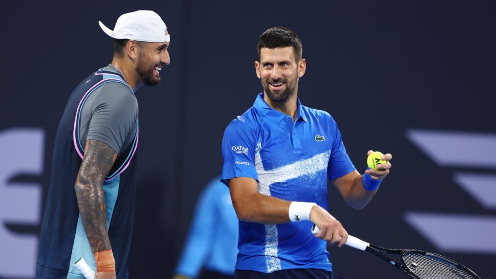 Novak Djokovic, Nick Kyrgios win in doubles debut in Brisbane 1 | ASL