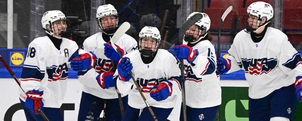 Team USA Advances To U18 WWC Semifinals, Topping Slovakia, 9-1 1 | ASL