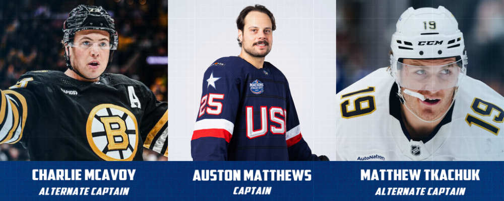 Auston Matthews Named Captain of U.S. Men’s National Team for 4 Nations Face-Off 1 | ASL