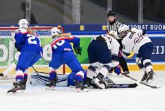 Team USA Advances To U18 WWC Semifinals, Topping Slovakia, 9-1 7 | ASL