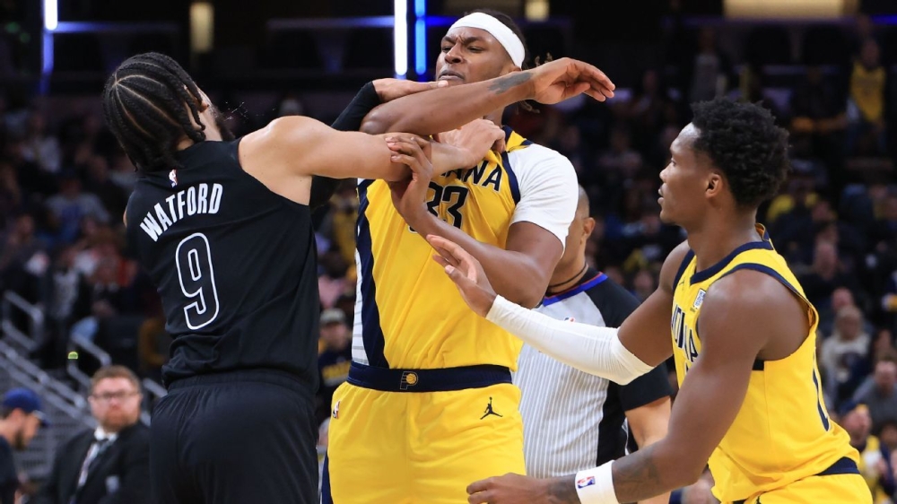 Nets' Trendon Watford, Pacers' Myles Turner fined for altercation 1 | ASL