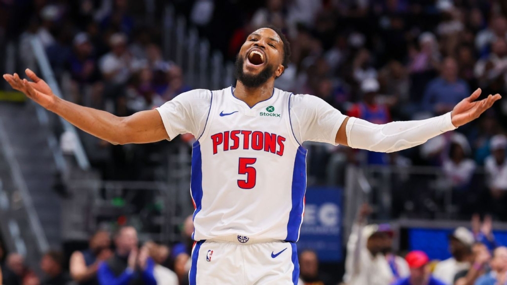 Pistons' Malik Beasley trolls Knicks' Mikal Bridges over Game 5 playoff win 1 | ASL