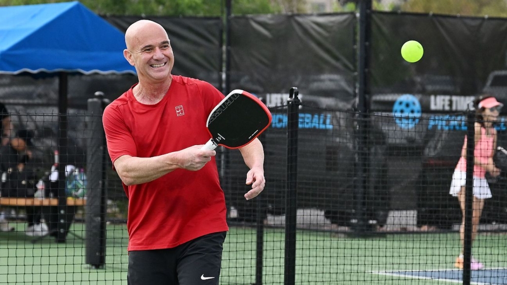 Andre Agassi wins debut in U.S. Open Pickleball Championships 1 | ASL