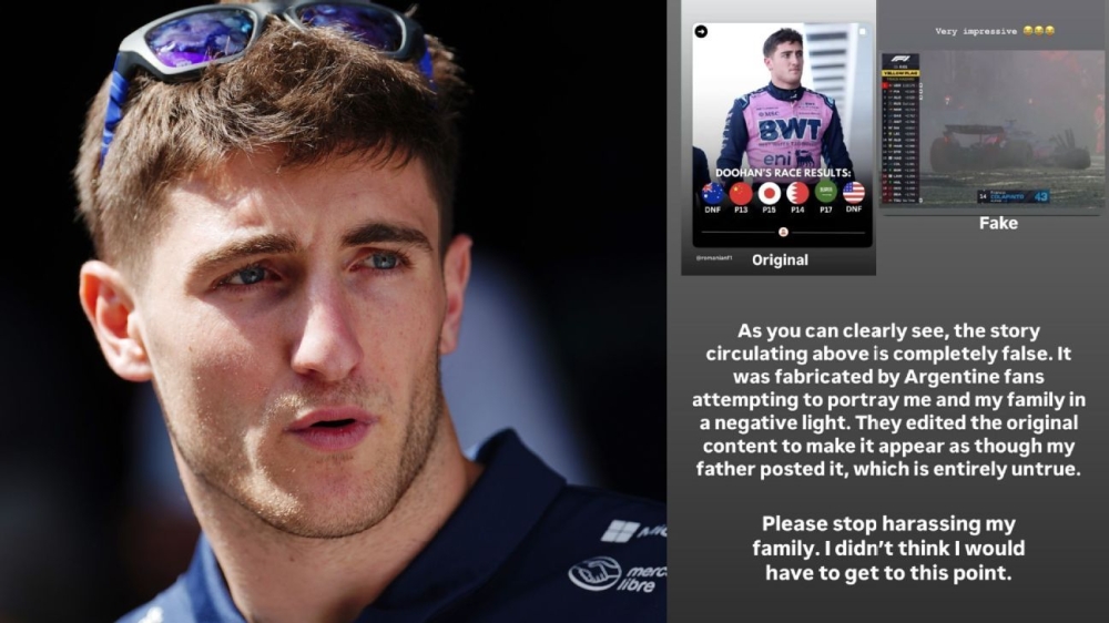Jack Doohan's plea after fake online post: 'Stop harassing my family' 1 | ASL