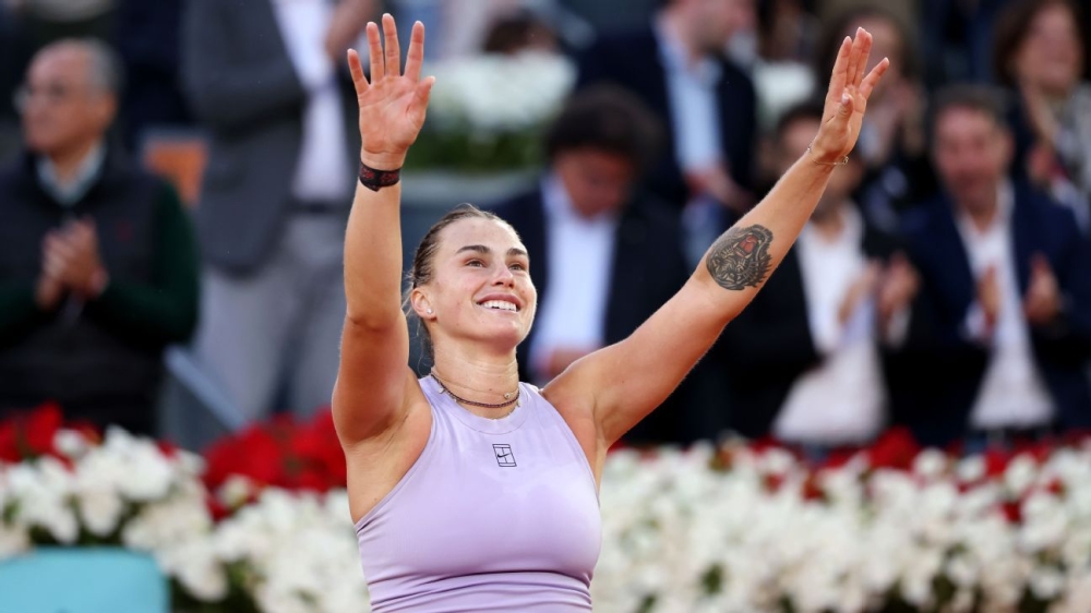 Sabalenka tops Gauff in straight sets for 3rd Madrid Open title 1 | ASL