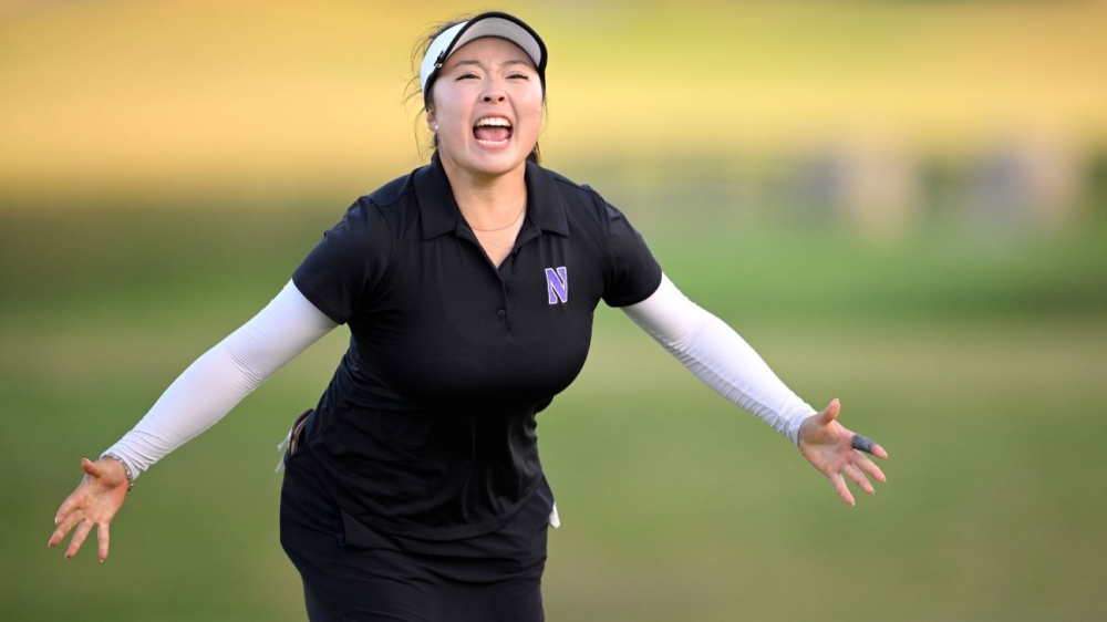 Northwestern tops Stanford for first NCAA women's golf title 1 | ASL