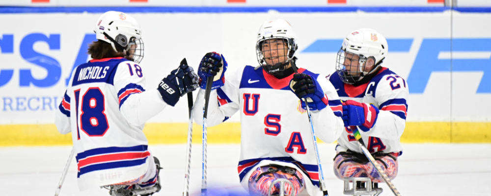 Team USA Skates to 13-0 Victory Over Slovakia in Sled Worlds Preliminary Round Action 1 | ASL