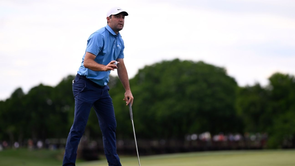 Scottie Scheffler builds lead at suspended CJ Cup Byron Nelson 1 | ASL