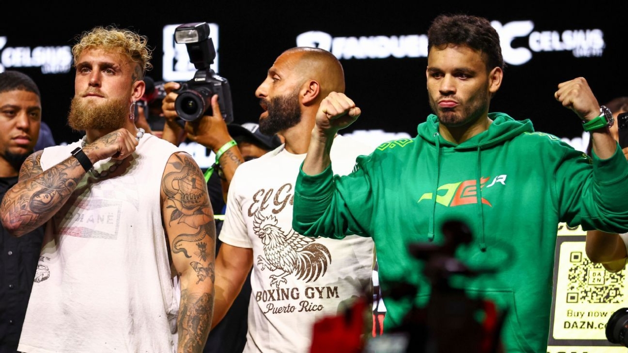 Jake Paul, Julio Cesar Chavez Jr. makes weight for Saturday's bout 1 | ASL
