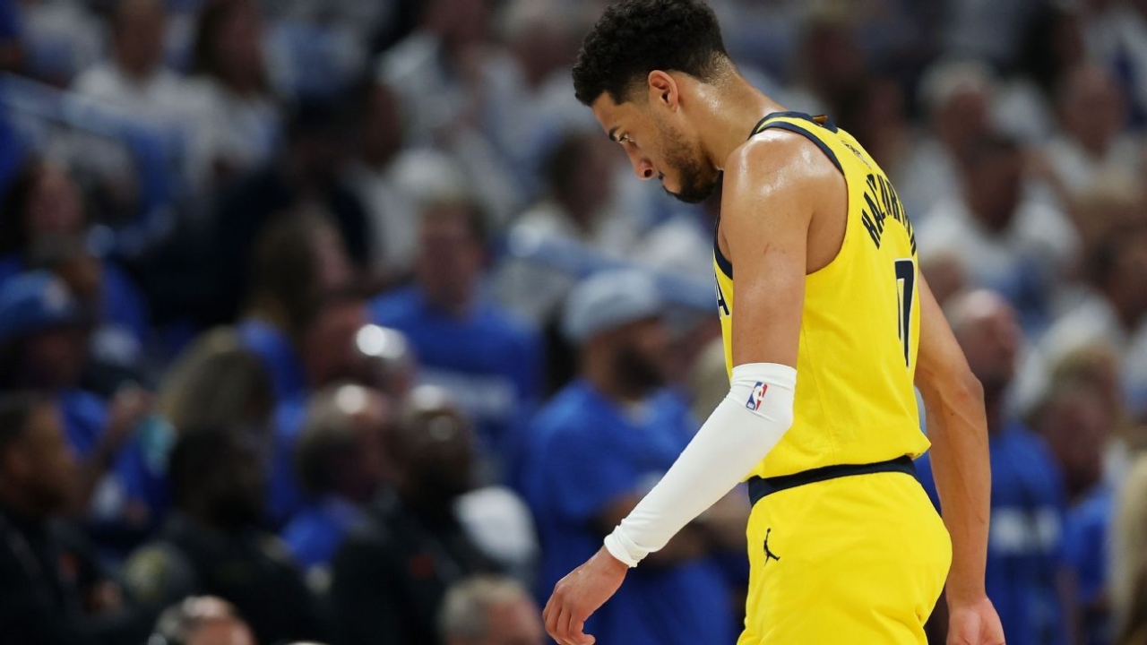 Pacers' Tyrese Haliburton limited by sore calf in Game 5 loss 1 | ASL