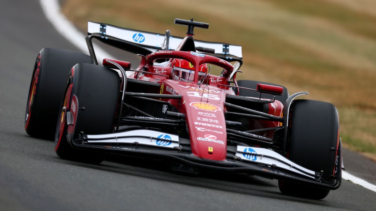 British GP: Charles Leclerc tops final practice as red flag halts session 1 | ASL