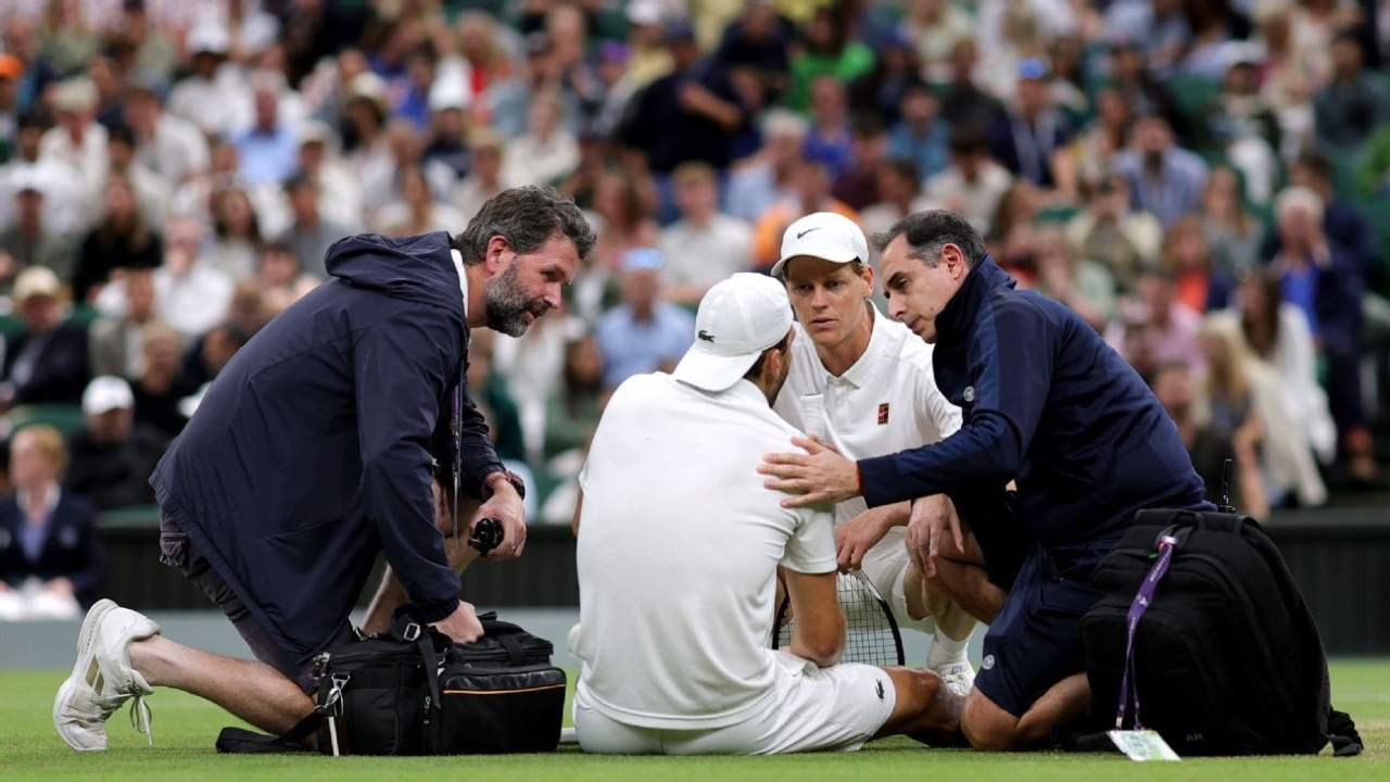 Sinner advances at Wimbledon when injured Dimitrov retires 1 | ASL