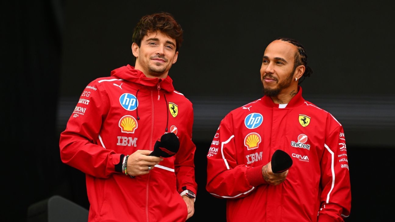 Ferrari's Hamilton, Leclerc downplay Elkann's 'not up to par' comments 1