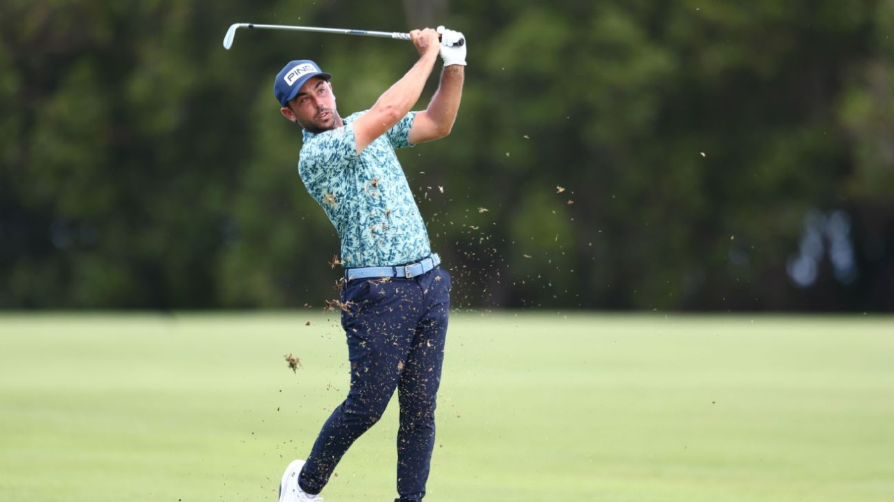 Garcia storms to PGA lead before rain lashes Brisbane 1