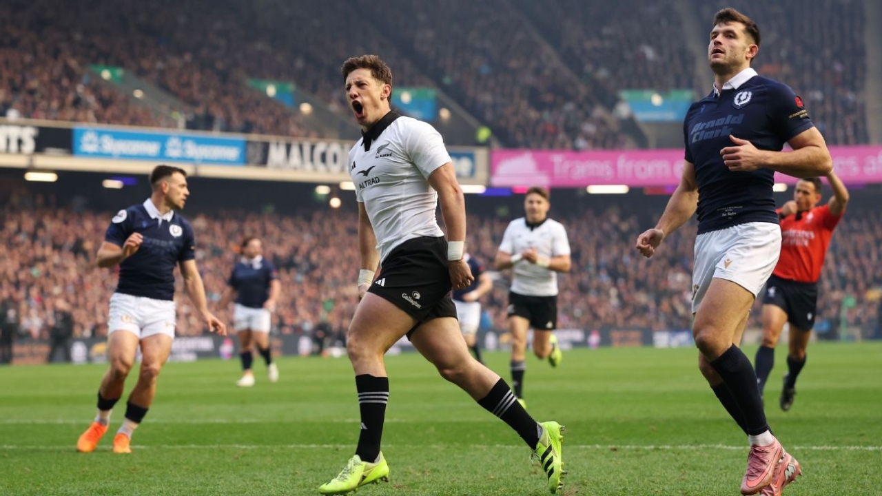 Scotland vs New Zealand: All Blacks cling on in Murrayfield thriller 1