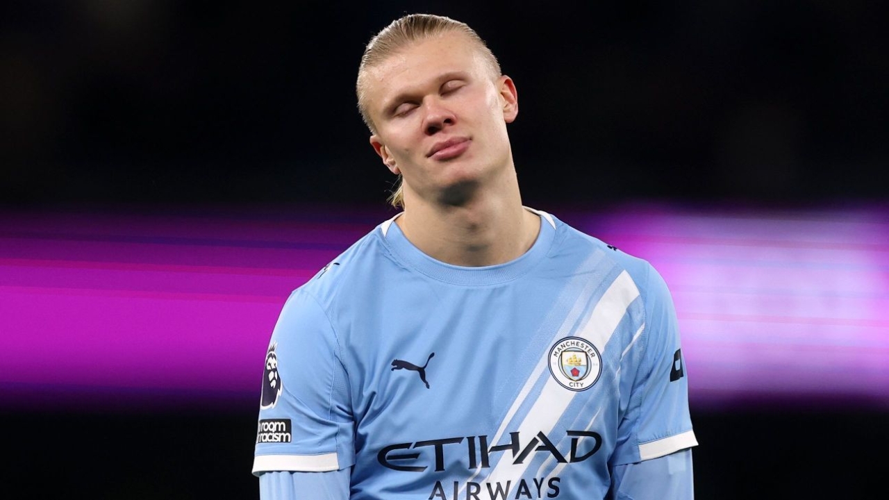 Man City's Erling Haaland made to wait for 100th Premier League goal 1