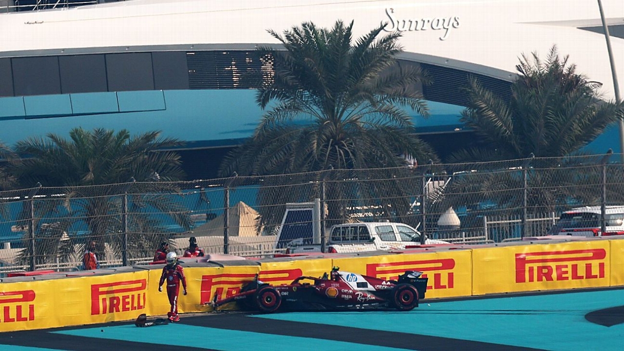 Lewis Hamilton crashes out of Abu Dhabi GP final practice 1
