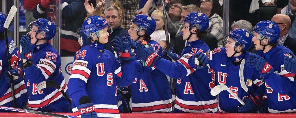 U.S. Defeats Germany 6-3 In World Juniors Preliminary Round 25