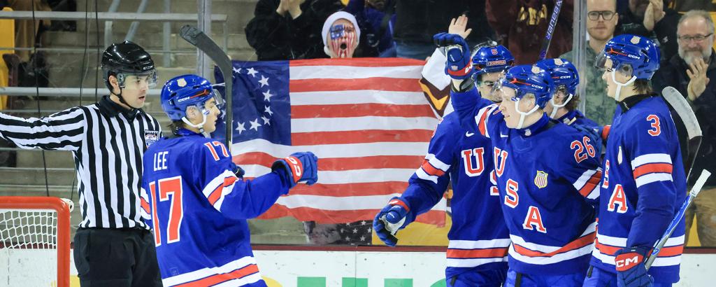 U.S. Tops Finland 3-1 In World Juniors Pre-Tournament Action 14