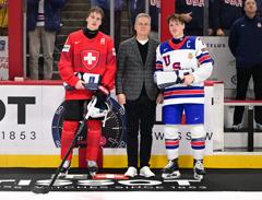 U.S. Downs Switzerland, 2-1, In World Juniors Prelims 22