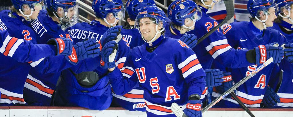 U.S. Tops Germany 8-0 in 2026 World Juniors Pre-Tournament Action 18