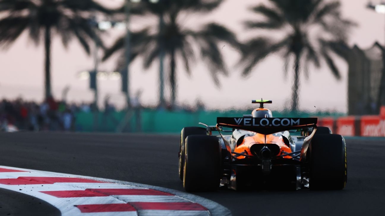 F1 champion Lando Norris back in the car for Pirelli test in Abu Dhabi 1