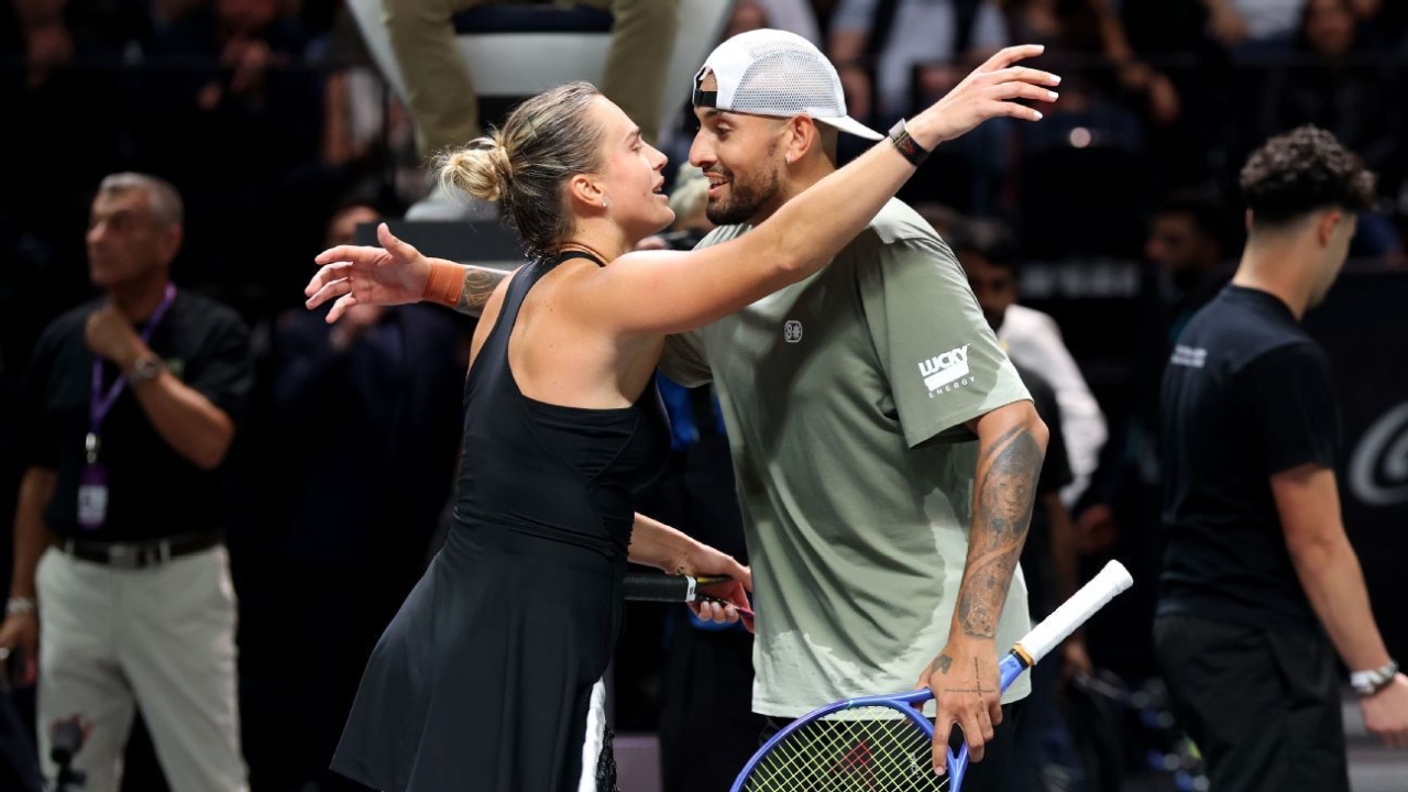 Nick Kyrgios bests Aryna Sabalenka in 'Battle of the Sexes' 1