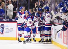 U.S. Skates to 6-5 Comeback Victory Over Slovakia in World Juniors Preliminary Round 18
