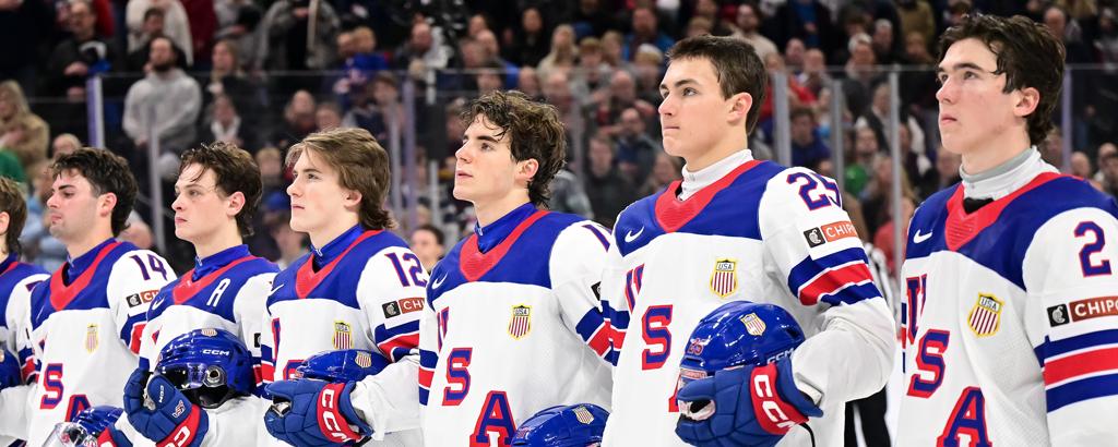 U.S. Downs Switzerland, 2-1, In World Juniors Prelims 21