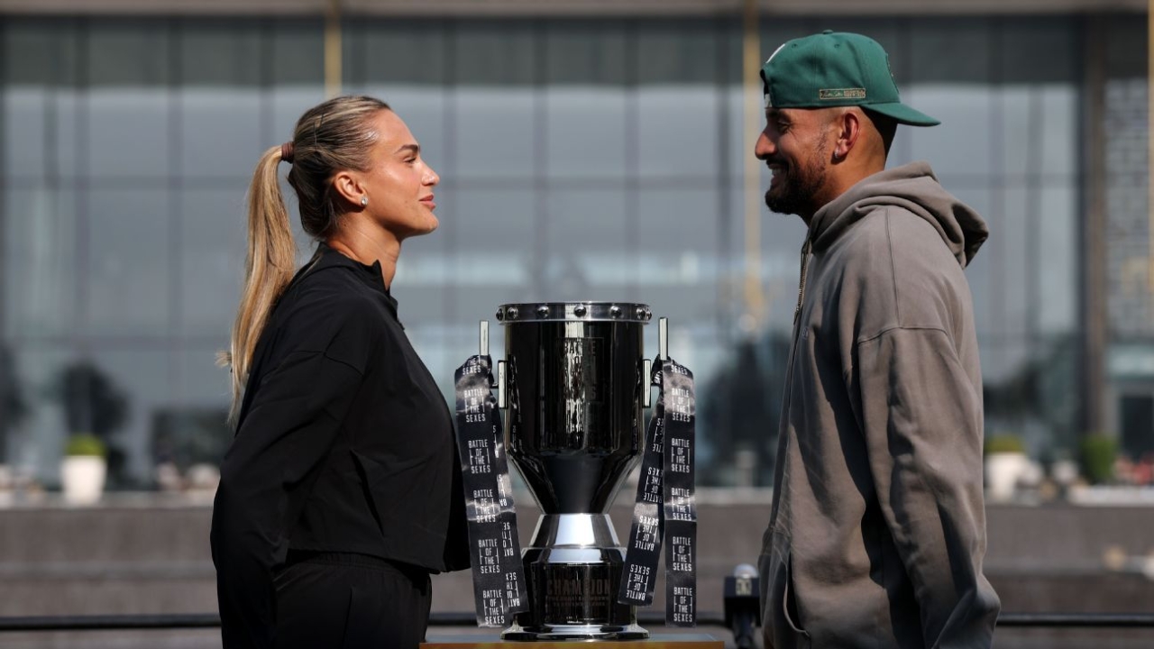 Aryna Sabalenka vows to beat Nick Kyrgios in Battle of the Sexes match 1