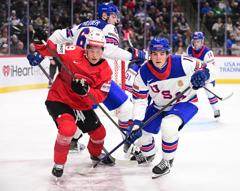 U.S. Downs Switzerland, 2-1, In World Juniors Prelims 27