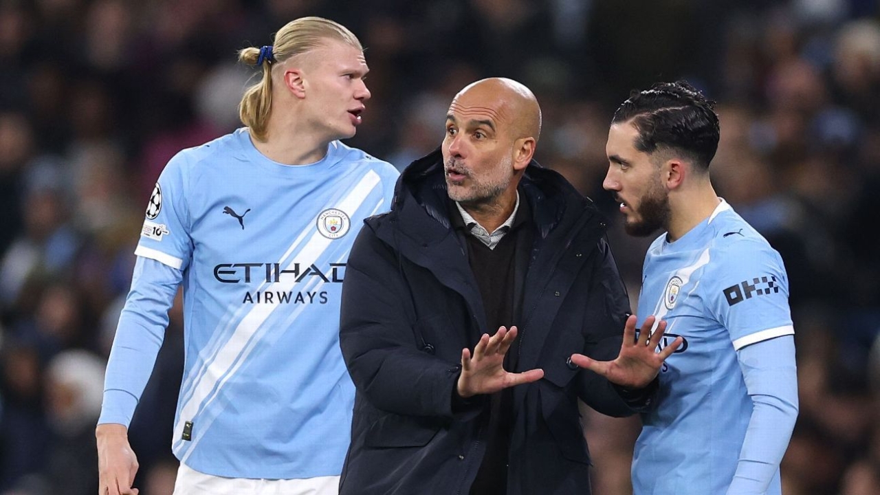 Man City boss Pep Guardiola labels Erling Haaland 100 goal haul an 'insane achievement' 1