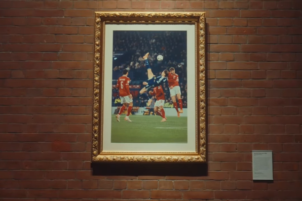 McTominay's bicycle kick on display at Scotland art museum 1