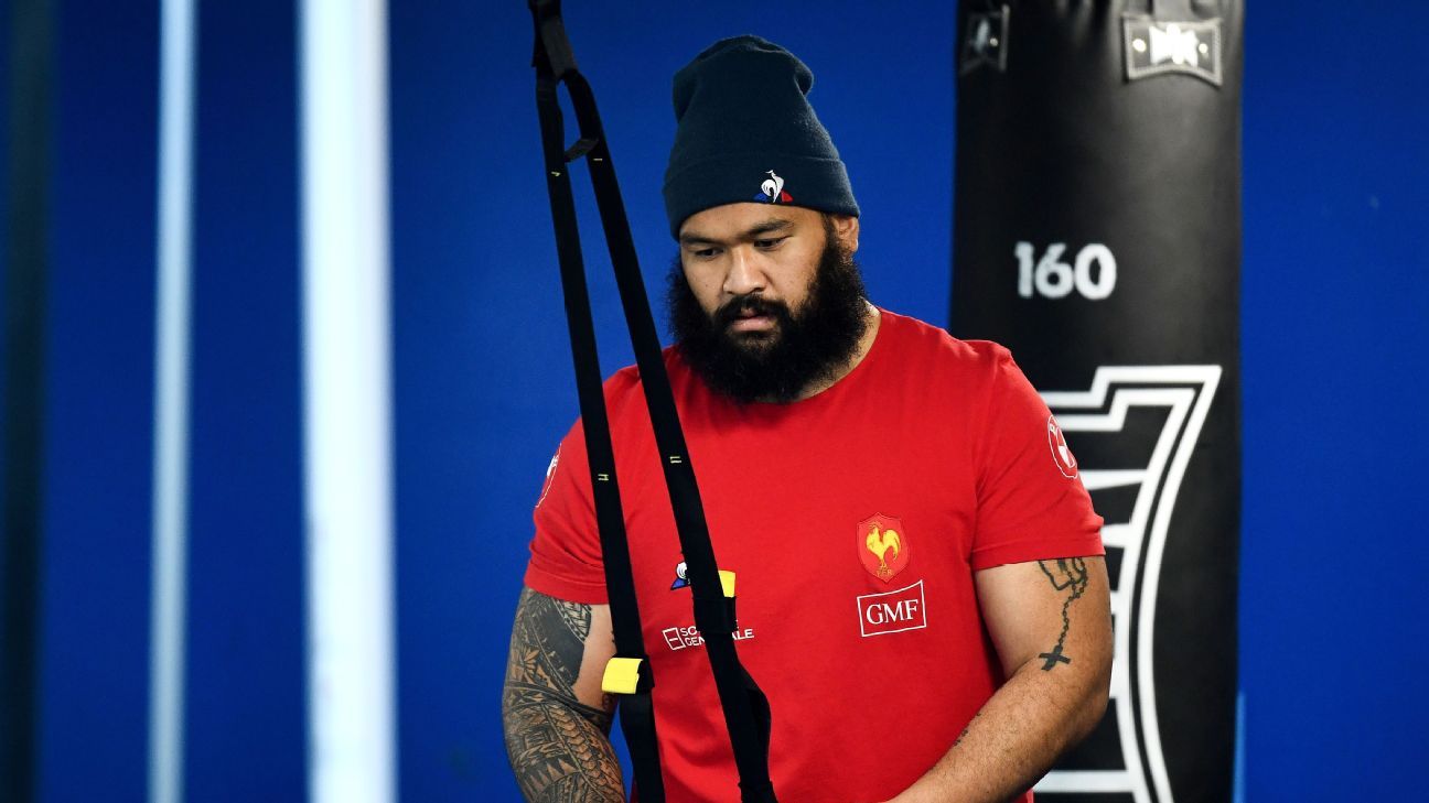 France prop Uini Atonio experiences career-ending cardiac incident. 1