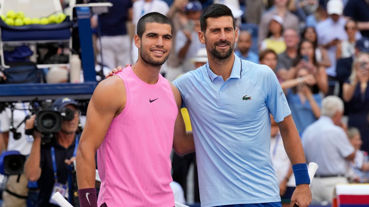Alcaraz and Djokovic: Contenders for the Australian Open Championship. 1