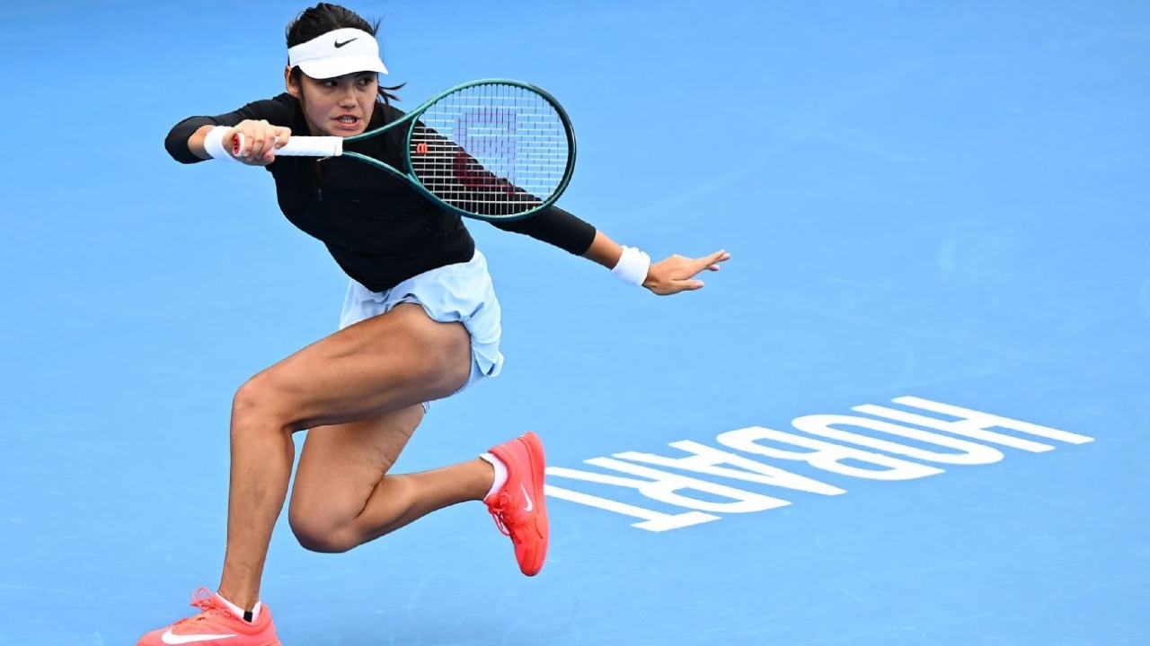 Emma Raducanu overcomes delay to win first match since September 1