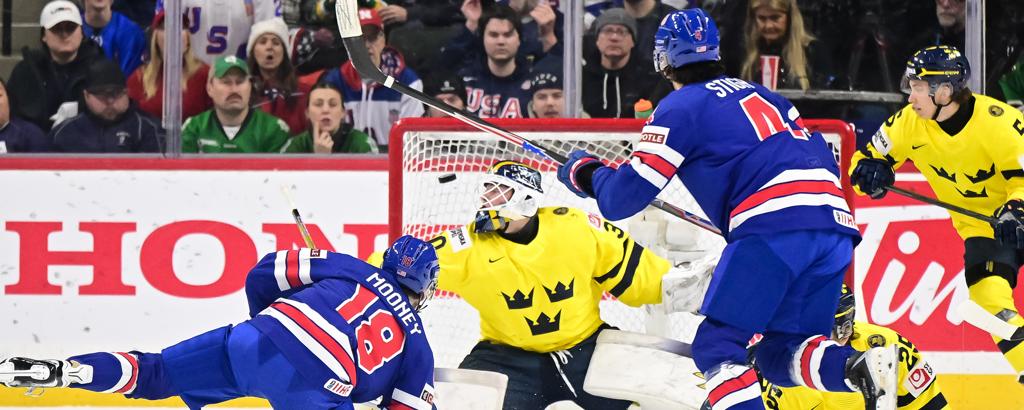 Sweden Bests USA, 6-3, In World Juniors Preliminary Round 16