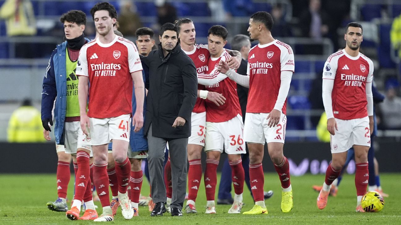 Mikel Arteta of Arsenal appeals to Premier League for modification of squad regulations. 1