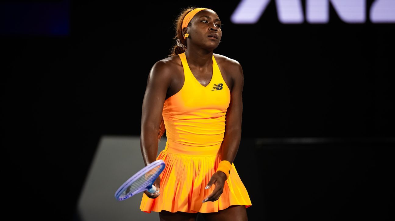 Gauff eliminated from Australian Open, breaks racket in disappointment 1
