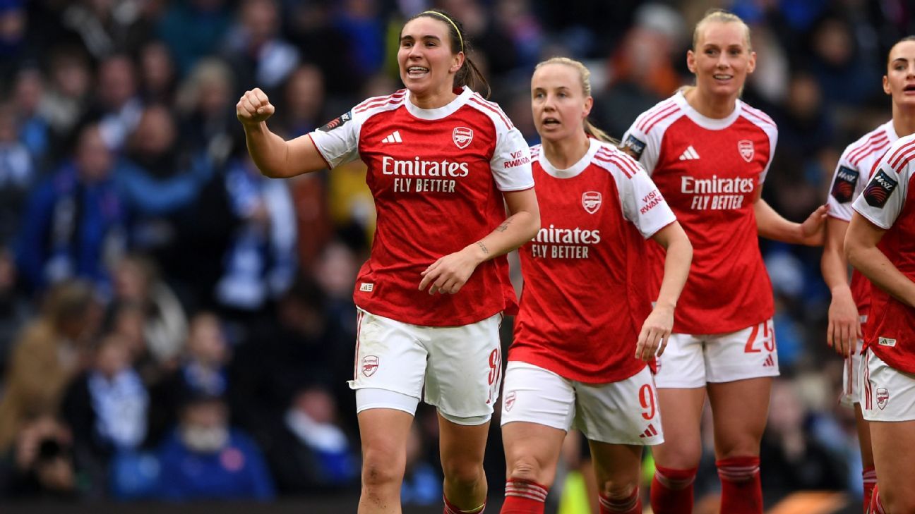 Did Arsenal potentially conclude the WSL championship contest? Chelsea's setback benefits Manchester City. 1