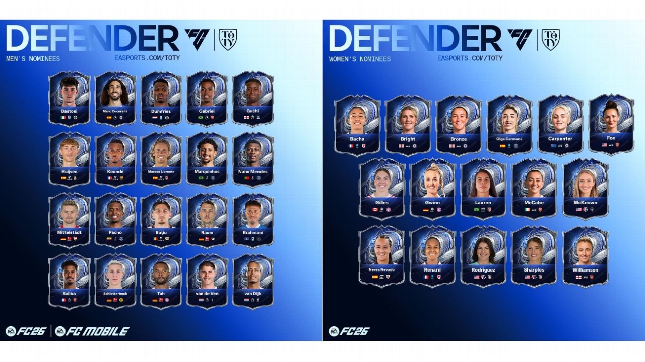 EA 26 reveals men's, women's Team of the Year nominees 3