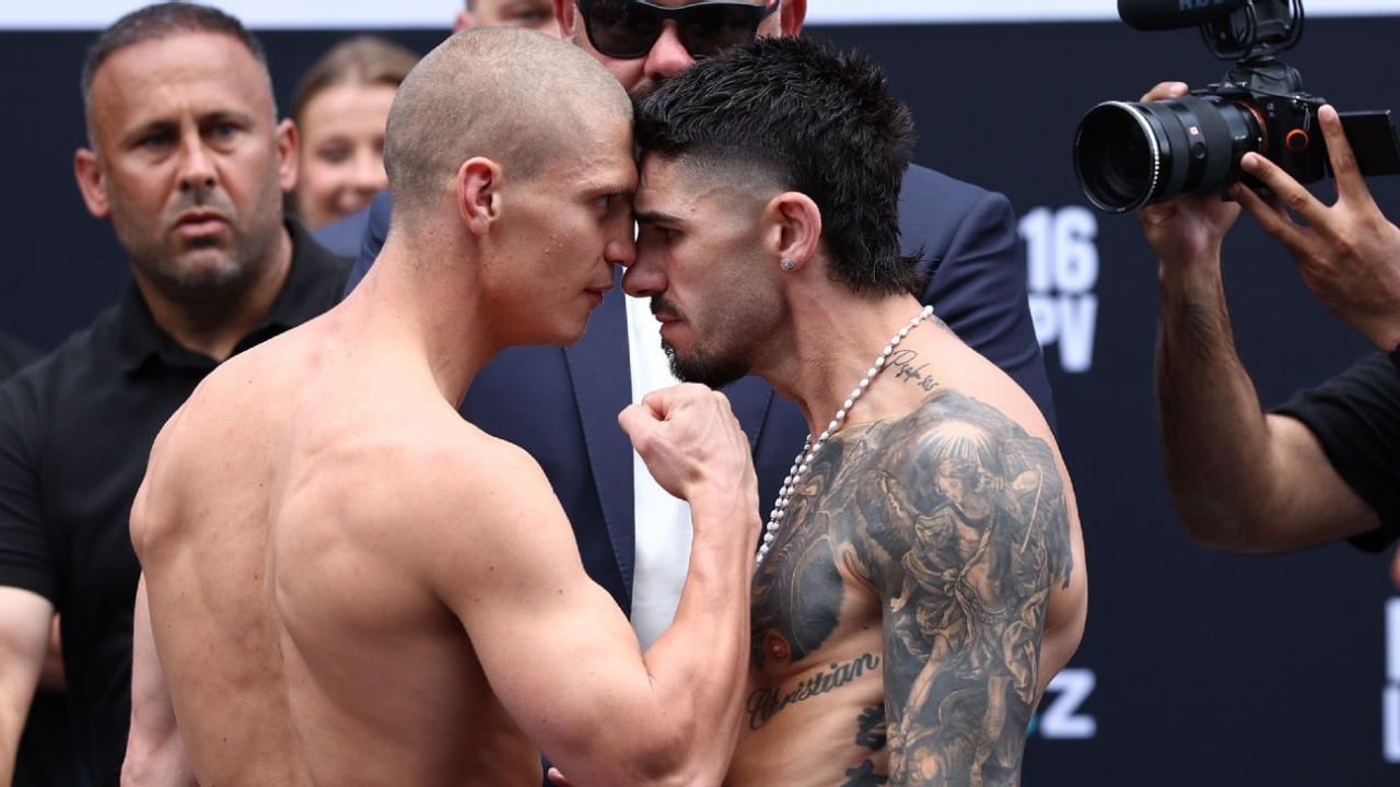 Nikita Tszyu, Michael Zerafa almost come to blows at weigh-in 1