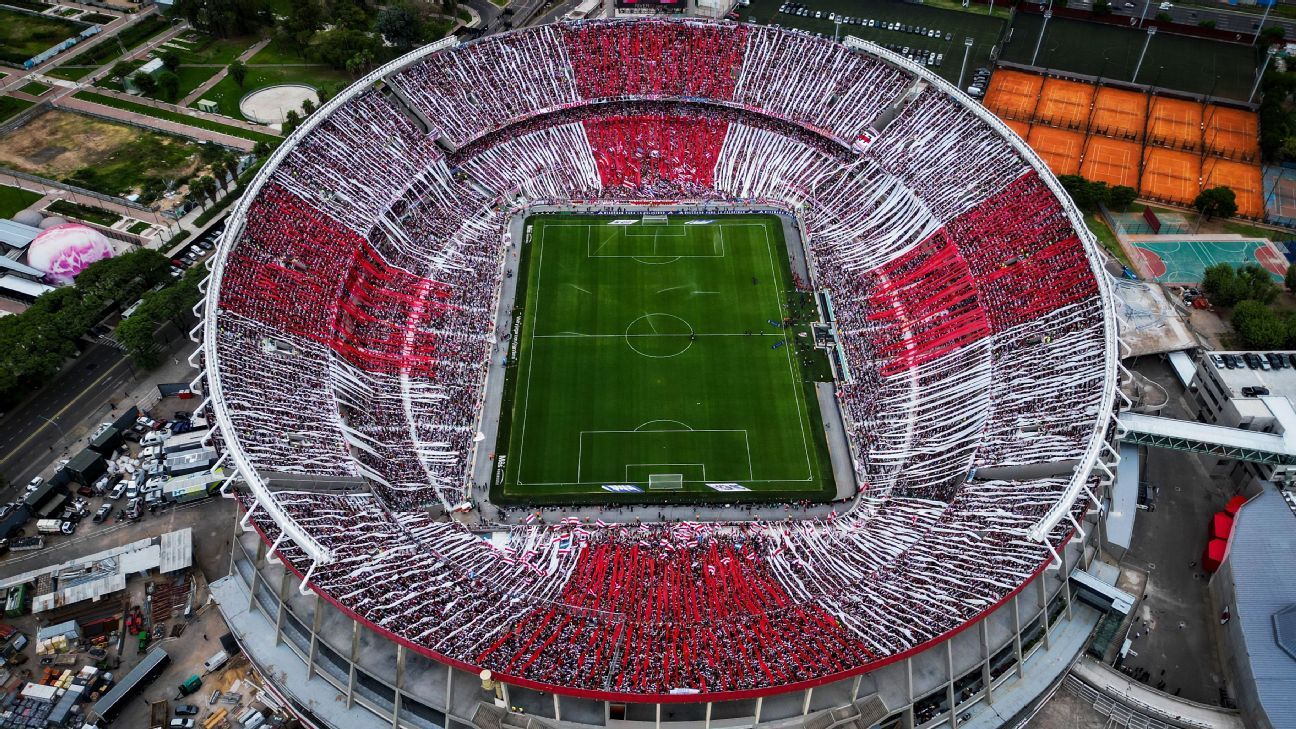 River Plate to enlarge historic Monumental stadium to accommodate 101,000 spectators. 1