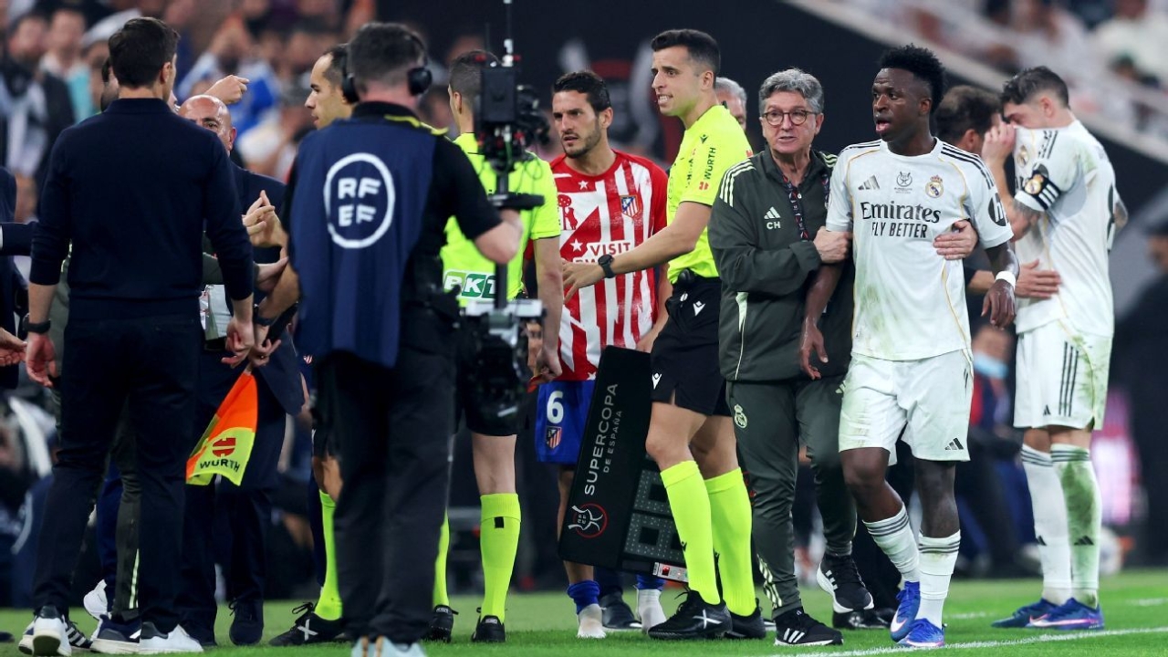 Vinícius Jr. taunts Diego Simeone after Real Madrid, Atlético clash 1