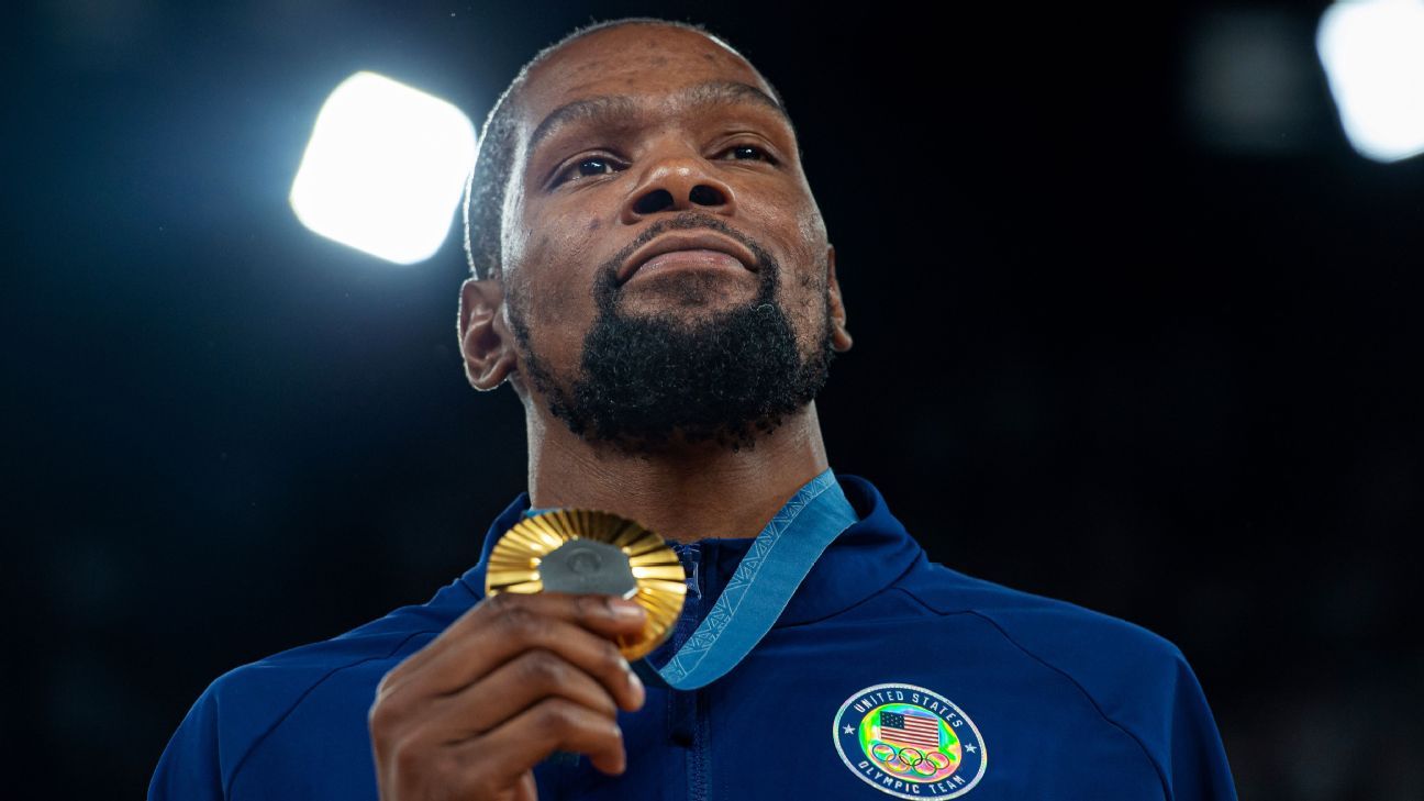 Kevin Durant announces intention to compete in the 2028 Olympics in Los Angeles. 1